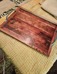 Beautiful large wood tray from homesense