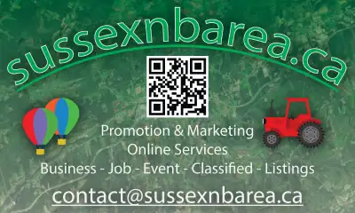 Need a business directory listing for the Sussex NB Area? Need a website or updates for any area? Ne...