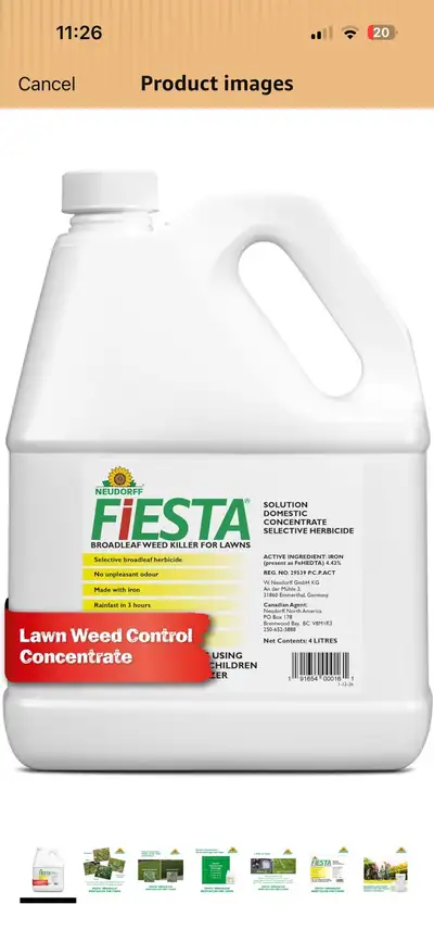 Neudorff Fiesta Lawn Weed Control 4L - Used Once, View more
