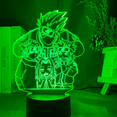 Naruto : Kakashi and team 7 3D light ( 7 colors brand new), View more