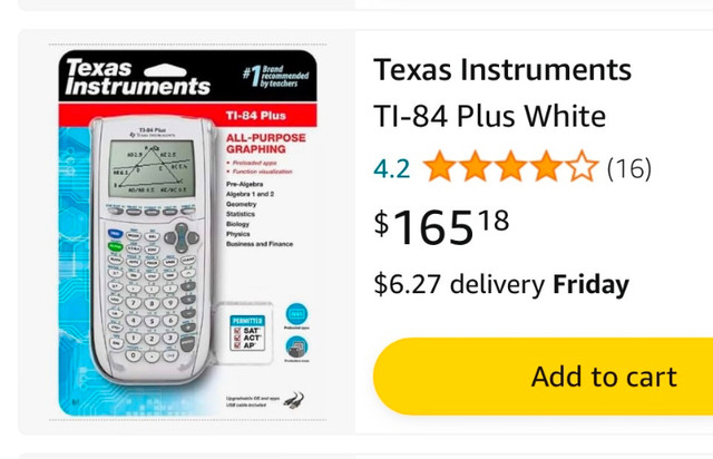 Texas Instruments TI-84 plus graphing calculator. in General Electronics in Edmonton - Image 2