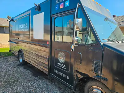 Food truck is located in Medicine Hat, Alberta. 2006 Ford Commercial Strip Chassis. The interior of...