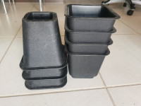 7 new Square Bed Risers, Black,  6.5 in,  $15