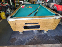 Slate pool table