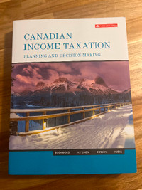 Canadian Income Taxation Planning and Design Making textbook