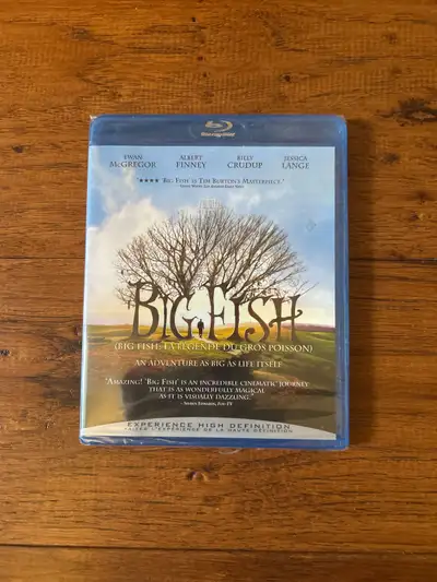 Brand, new factory, sealed, Big Fish Blu-ray movie for sale. You Are welcome to Select other movies...