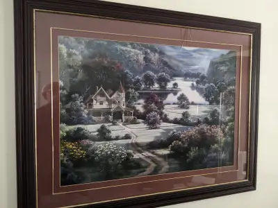 SERENITY AT THE " LAKEHOUSE " FRAMED PICTURE, View more