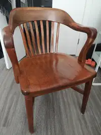 Surprisingly comfortable old wooden chair