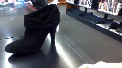 Black suede Enzo Angiolini ankle boots in 8 Medium, unworn, View more