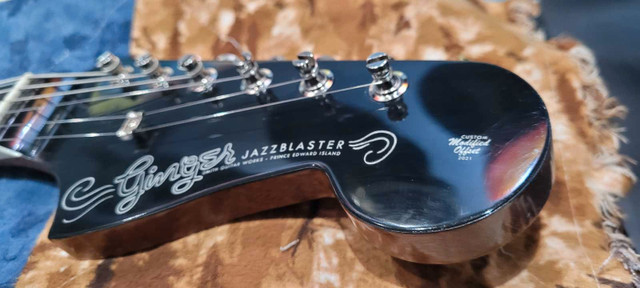 Ginger Jazzblaster. Handmade Professional Grade Guitar  in Guitars in Charlottetown - Image 4
