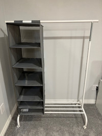 IKEA Clothes Rack with Storage