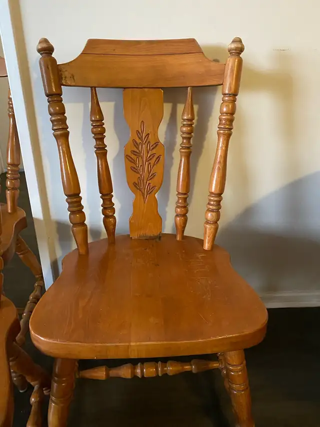 Wooden Pedestal Table Set in Dining Tables & Sets in Ottawa - Image 6