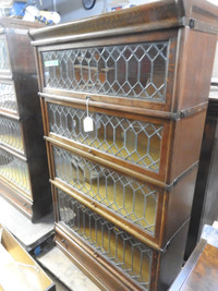 antique barrister bookcases with all lead windows