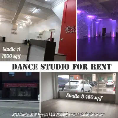 Dance Studio for Rent by the hour. Great for dance classes Yoga, workshops. Fully equipped with mirr...