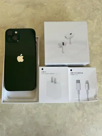 iPhone 13 128gb **Airpods/Fast Charger/Delivery**, View more