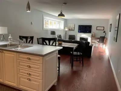 Fully furnished, private entrance, legal basement suite in the heart of Sherwood Park. Just bring yo...