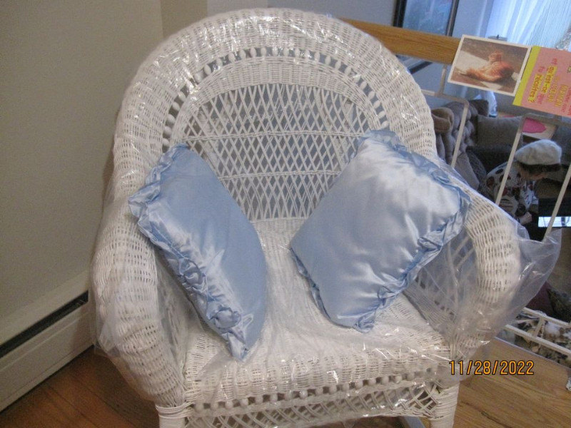 Grande chaise bercante en rotin, rattan rocking chair Chaises