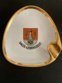 Vintage West Germany Fritz Montag porcelain ashtray small