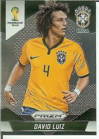 David Luiz 2014 Panini Prizm World Cup Soccer Card #106 Brazil