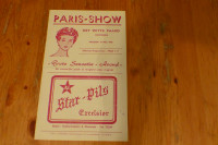 programme paris show et programme 1956