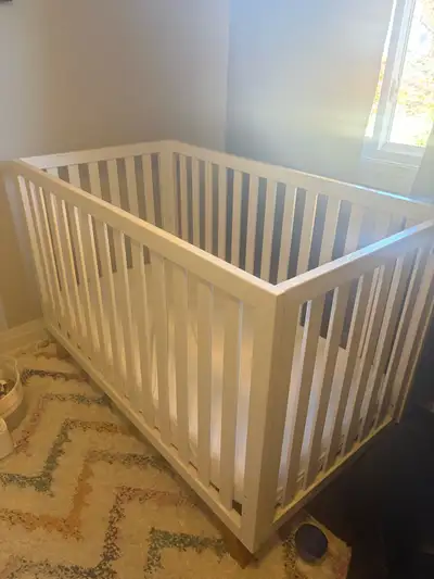 Child Craft white convertible crib, View more
