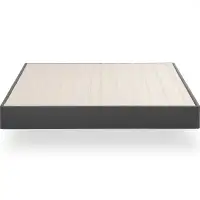 NEW- ZINUS 9" Queen Size Upholstered Metal and Wood Box Spring