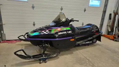Nice vintage rider, quick sled, new fuel lines last year, rare early build model.
