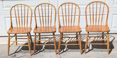 Set of 4 solid chairs, View more