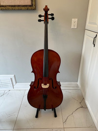 New Cello,1/8,1/4,1/2,3/4,4/4 solid wood cello