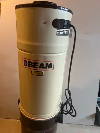 Beam central vacuum, Power head, Pipe accessories, Hose fully fabric covered. 1 Regular Door as seen...