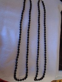 NEW Necklaces Black Glass $20. Each