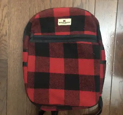Woolrich Red and Black Plaid Backpack, View more