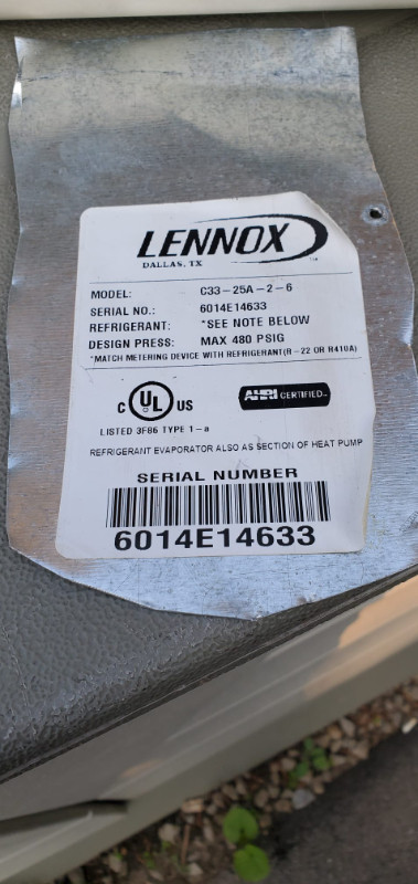 LENNOX Evaporative A-Coil for A/C,pls see pics for Model# & size in Heaters, Humidifiers & Dehumidifiers in Mississauga / Peel Region - Image 2