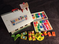 Vintage Fisher Price Little People School House With Bell