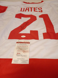 Autographed Adam Oates Red Wings Jersey with COA