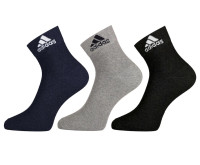 Brand New Adidas Flat Knit Ankle Socks, 3 Pairs