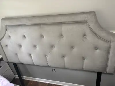 Grey Headboard (Double/Full Bedframe), View more