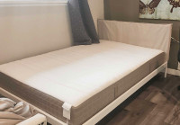 Ikea Kleepstad Full Bed frame and mattress