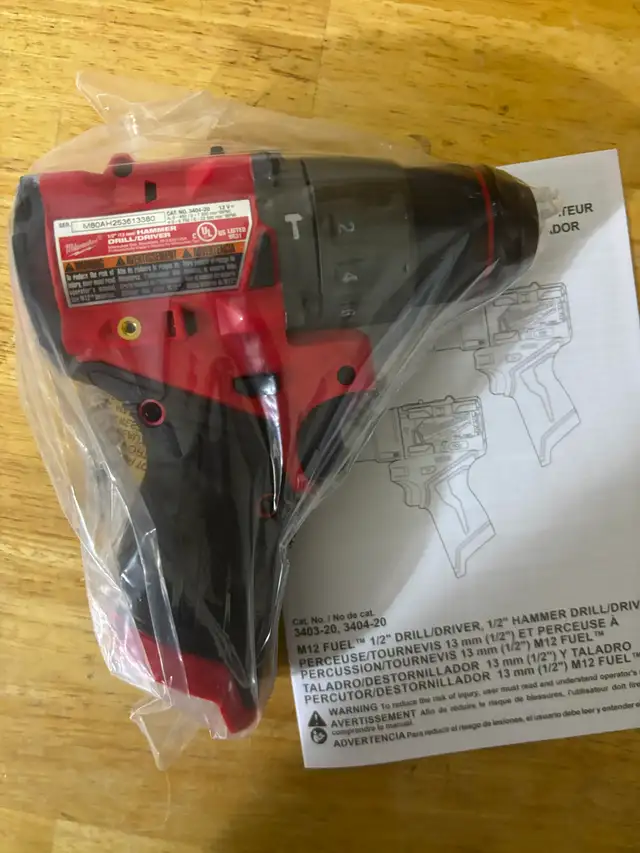 New Best of Best M12 Fuel Hammer Drill, Sells $260. 3404-20 in Power Tools in Barrie - Image 3