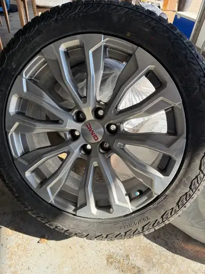 Set of 4 - 285/45R22 ARISUN tires pretty much brand new and 4 -22inch Denali rims in excellent condi...