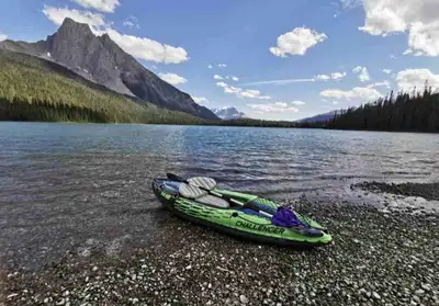Selling my Intex Challenger K1 Inflatable kayak, perfect for a single paddler looking to explore the...