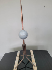 Copper Lightning Rod Pole with Wire