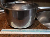 Used stainless cooking pot