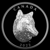 2022 CANADA $25 PURE SILVER COIN ~ TIMBER WOLF Brand New In Box