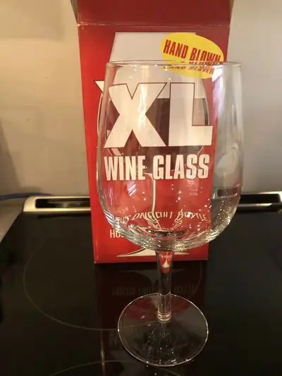 NEW - Clear XL Wine Glass - Holds 1 Full Bottle - Fun gift!, View more