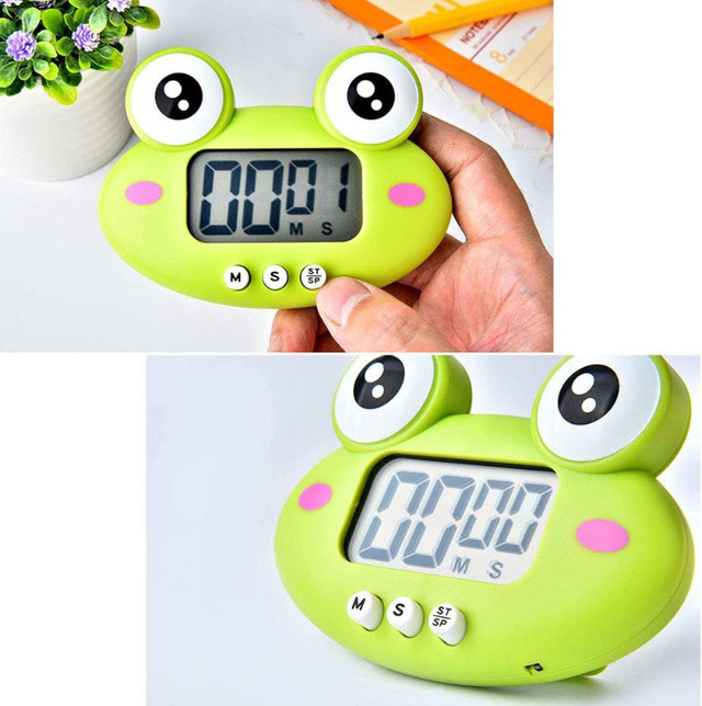 Cartoon Frog Electronic Timer 99 Min. Kitchen Timer,Study Timer in Other in Mississauga / Peel Region - Image 4