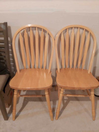 Wood chairs (x2) - Cochrane