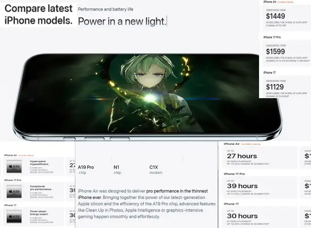 Iphone 17 Air 256Gb 12Gb RAM 48MP BatH 100% Cycle Count 15 120Hz in Cell Phones in Winnipeg - Image 6