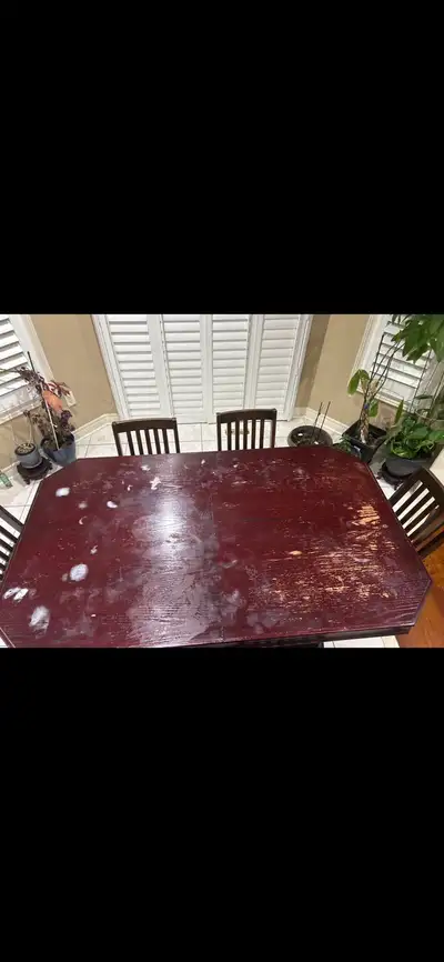 Solid Wood Dining Table & 6 Chairs, View more