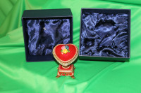 Faberge heart from Sorelle, in original packaging